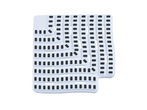 Túlfolyó sarok elem Antracit 90° 25cm