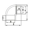 Könyök KB 90º 63x63x50