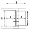 BM karmantyú D40-5/4"