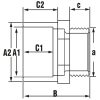 KM karmantyú D110-125x4"