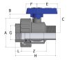 Golyóscsap KM/BM D3/4" x 3/4"
