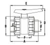 Golyóscsap PTFE BB D20