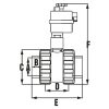 Motoros golyóscsap PTFE BB D20