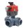 Motoros golyóscsap 3 utas PTFE "T" D63