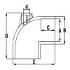 Könyök AIR 90º D63x1/2" 