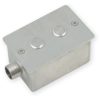 Beépítő inox doboz 2 piezo kapcsolóhoz
