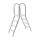 Kétágú inox létra 4 + 4 fokos, max 1,2m