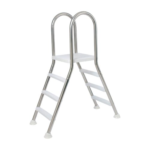 Kétágú inox létra 4 + 4 fokos, max 1,2m