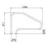 Korlát FX-01, 911 x 1255mm AISI316L