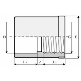 BM karmantyú 63- 2 ' U-PVC