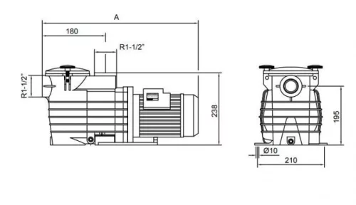 KRIPSOL ONDINA szivattyú 0,5LE, 0,58kW/230V, 8m3/h