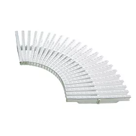 Túlfolyó rács íves 145mm Klasszik (48tag/fm)