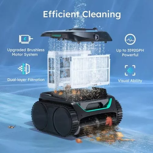 PONTAQUA BL ACKFISH VISION akkumulátoros automata porszívó