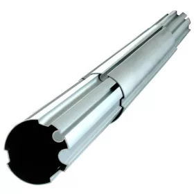 Szolártekercselő tengely, 3 × 245 cm, 80 mm, barázdált