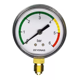 Glicerines inox nyomásmérő radiális