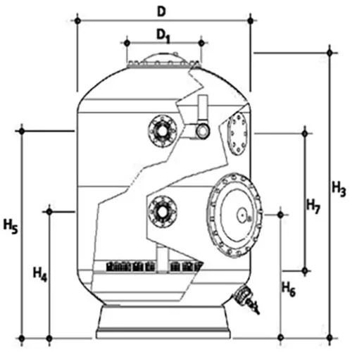 TRB Norm Ø1000 1,2m 23,5 m³/h D110/90