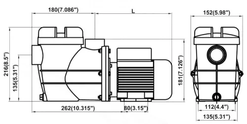 Basic 4m3/h H=6m 0,25HP/230V