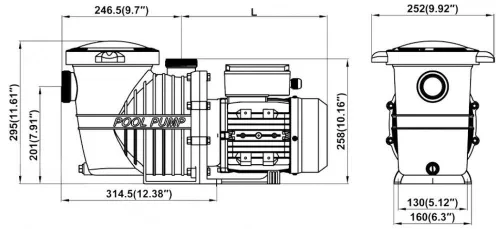 Basic 14m3/h H=8m 1,0HP/230V