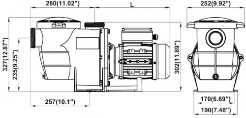 Basic 17m3/h H=8m 1,0HP/230V