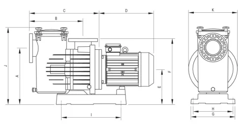MAGNUS-4 550 77 m³/h H=10m 5,5 HP 230V/400V