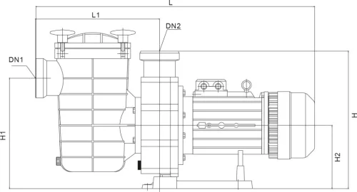AQUAFILT 65m3/h H=8m 4HP 400V