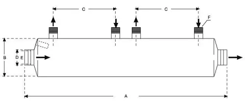 Hőcserélő D-HWT 93 - 133 kW