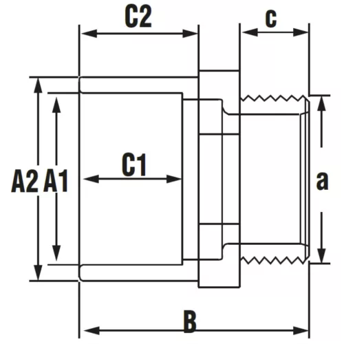 KM karmantyú D40-50x1 1/2"