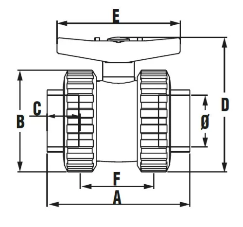 Golyóscsap Bidirectional BB D50