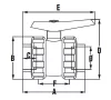 Golyóscsap PTFE BB D50
