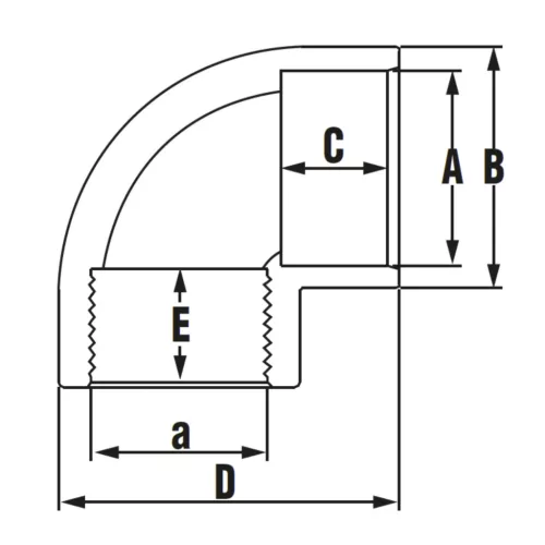 Könyök BM 90º D90x3"