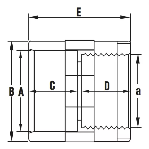 BM karmantyú fémgyűrűvel D25-3/4"