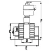 Motoros golyóscsap PTFE BB D32