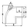 Könyök AIR 90º D63x1/2"