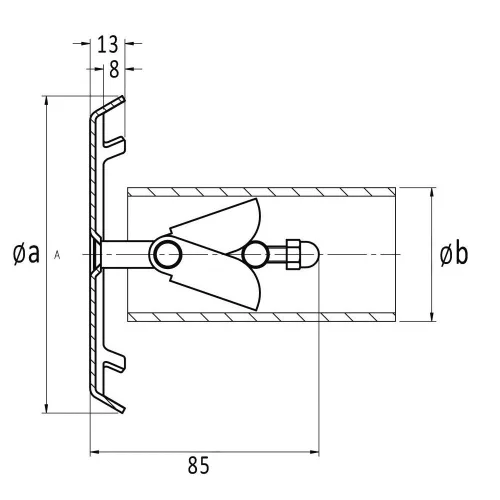 Szívóidom D50-63 1 1/2" fóliás