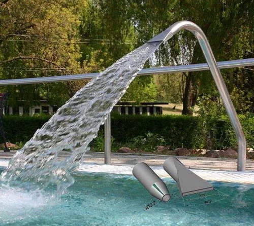 Water Jet Midi A-B szett D40mm AISI304