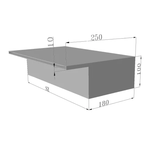 Vízkés AISI316 1000mm 2 x 6/4"BM