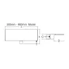Vízkés PB-600-150, 8w LED