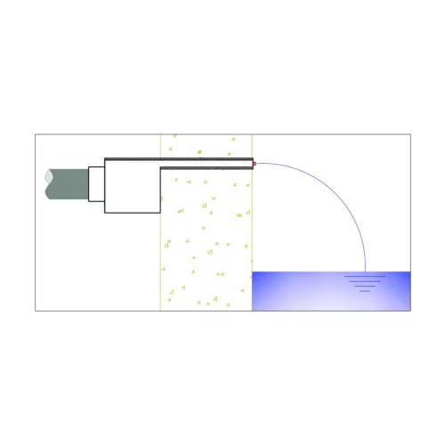 Vízkés PB-600-150, 8w LED