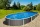 Azuro oval Rattan, kék 5,5x3,7x1,2m