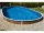 Azuro oval Wood, kék 7,3x3,7x1,2m