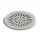 Ø290mm kör alakú ABS,fóliás padlóürítő 2"BM rézperselyes, 13 m³/h @ 0,5 m/s