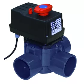 3 járatú motoros szelep D50-63, PN 6 bar, 24V (180°)