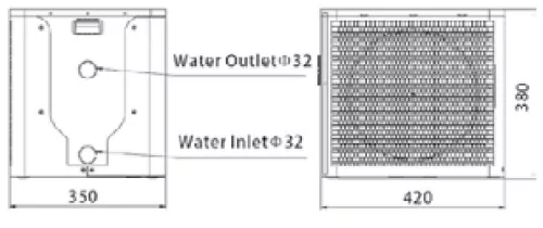 Gre Mini hőszivattyú 16 - 45 M3, 4.2 kW