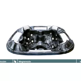 MERCURIO Inox SPA medence + világítás