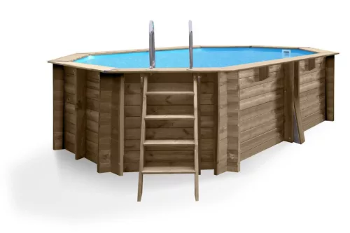 GRANADE 2 - Ovális - 436x336x117cm, 10m³, bélés: 60/100, 4m³/h, KO létra