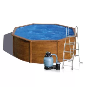 Ø 350 x 120 cm kör medence, fa mintázattal