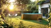 Ø 350 x 132 cm kör medence, fa mintázattal