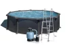 Ø 460 x 132 cm kör medence, grafit
