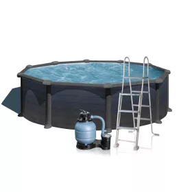 Ø 460 x 132 cm kör medence, grafit