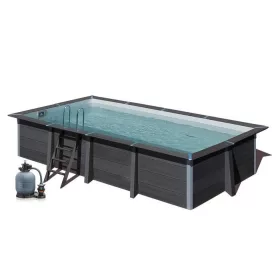 Gre WPC kompozit 606x326x124cm téglalap medence szett